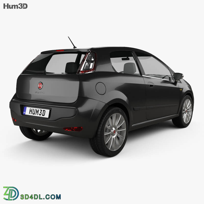 Hum3D Fiat Punto Evo 3 door 2010