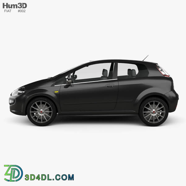 Hum3D Fiat Punto Evo 3 door 2010