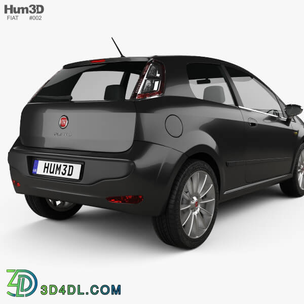 Hum3D Fiat Punto Evo 3 door 2010