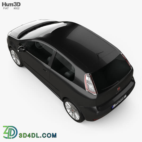 Hum3D Fiat Punto Evo 3 door 2010