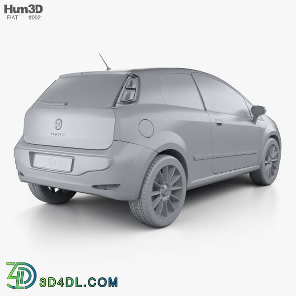 Hum3D Fiat Punto Evo 3 door 2010