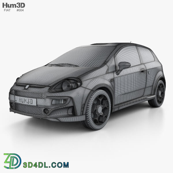 Hum3D Fiat Punto Evo Abarth 2011