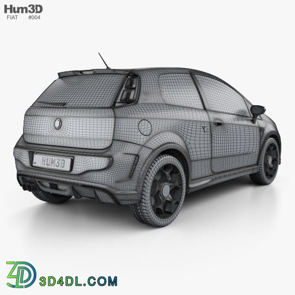 Hum3D Fiat Punto Evo Abarth 2011