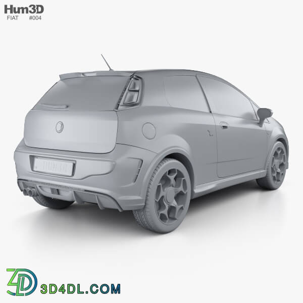 Hum3D Fiat Punto Evo Abarth 2011