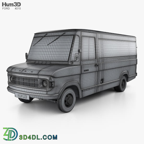 Hum3D Ford A Series Panel Van 1973