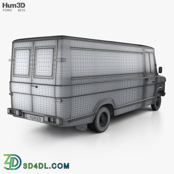 Hum3D Ford A Series Panel Van 1973