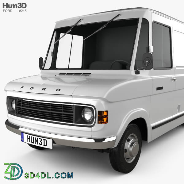 Hum3D Ford A Series Panel Van 1973