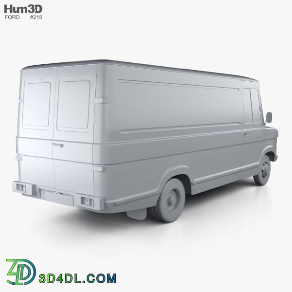 Hum3D Ford A Series Panel Van 1973