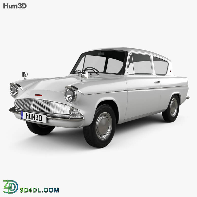 Hum3D Ford Anglia 105e 2 door Saloon 1967