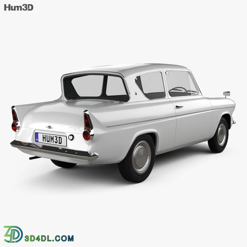 Hum3D Ford Anglia 105e 2 door Saloon 1967