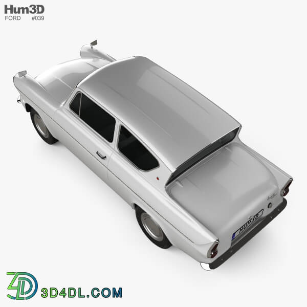 Hum3D Ford Anglia 105e 2 door Saloon 1967