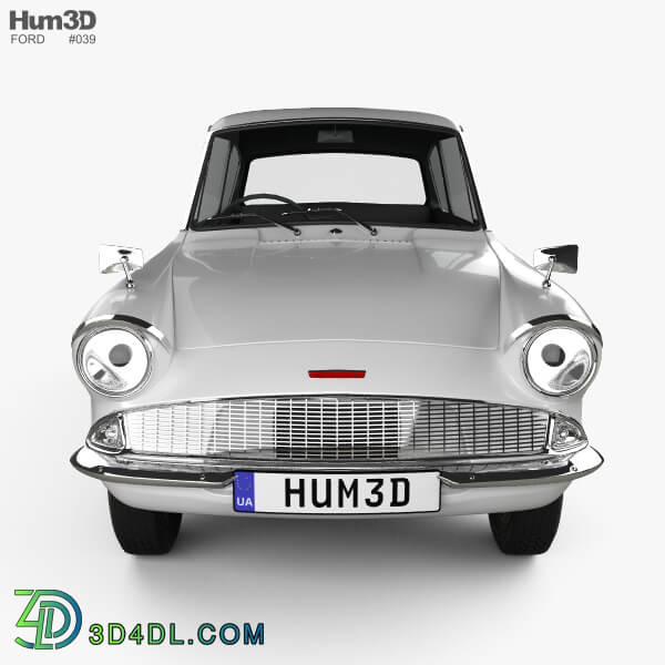 Hum3D Ford Anglia 105e 2 door Saloon 1967