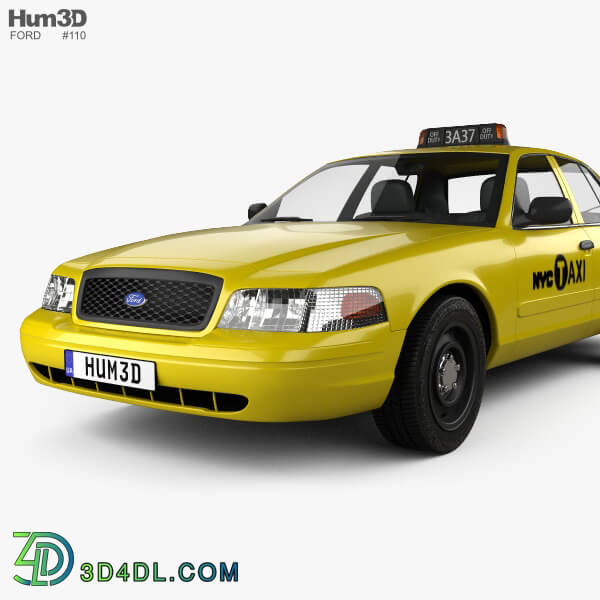 Hum3D Ford Crown Victoria New York Taxi 2005