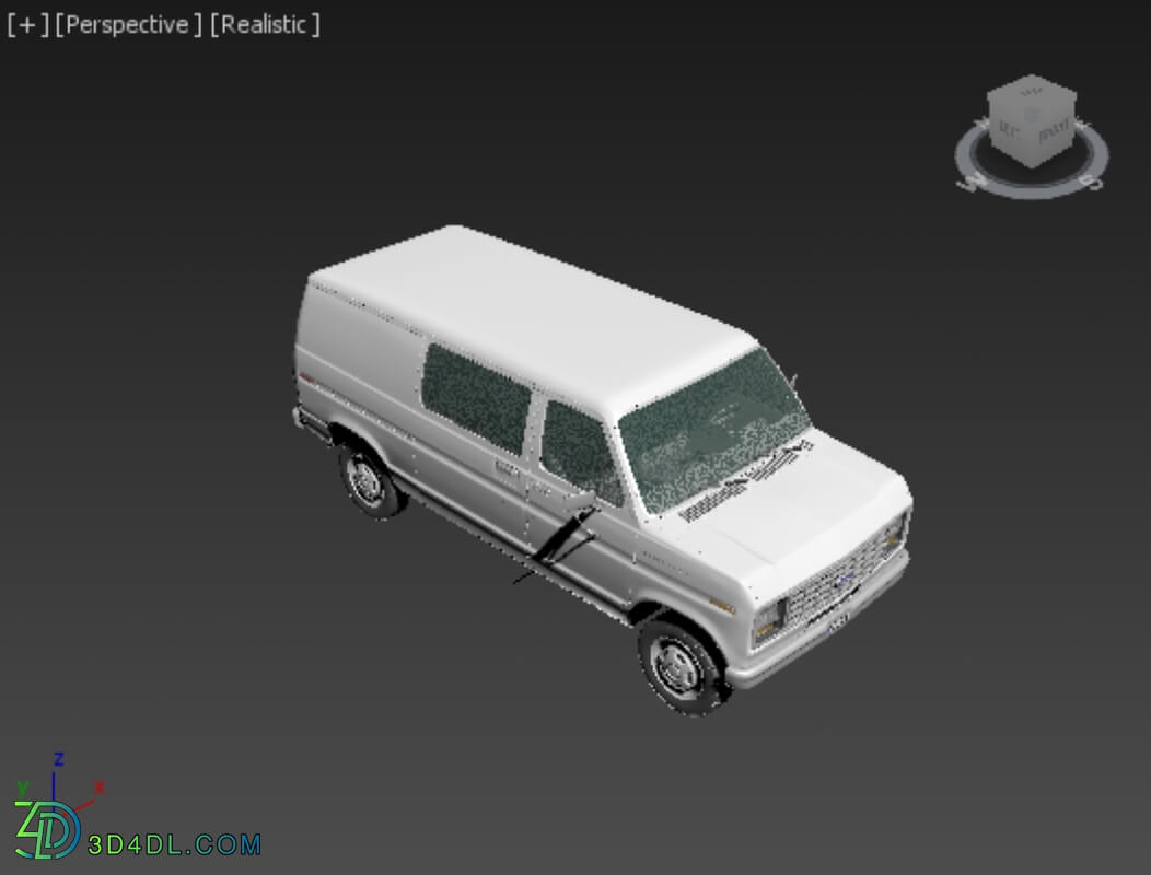 Hum3D Ford E Series Econoline Cargo Van 1986