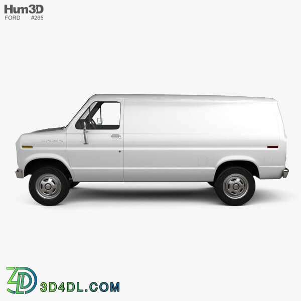 Hum3D Ford E Series Econoline Cargo Van 1986