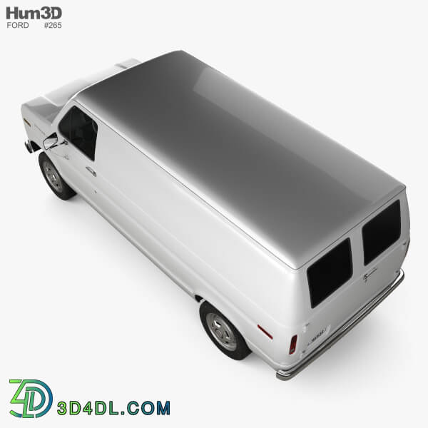 Hum3D Ford E Series Econoline Cargo Van 1986