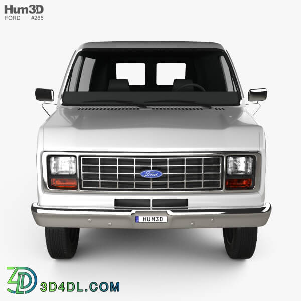 Hum3D Ford E Series Econoline Cargo Van 1986