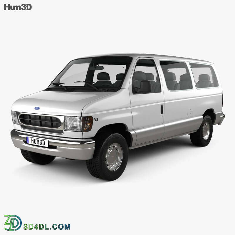 Hum3D Ford E Series Passenger Van 1998