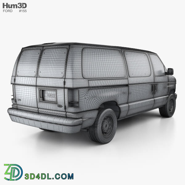 Hum3D Ford E Series Passenger Van 1998