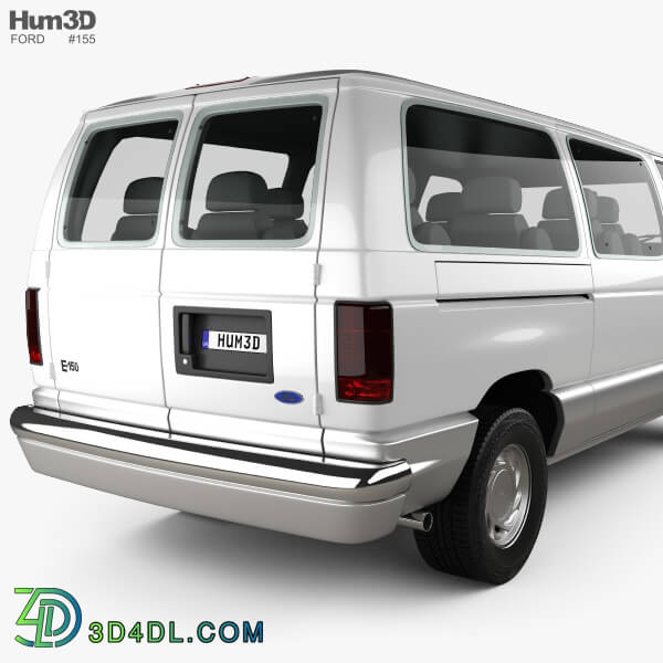 Hum3D Ford E Series Passenger Van 1998