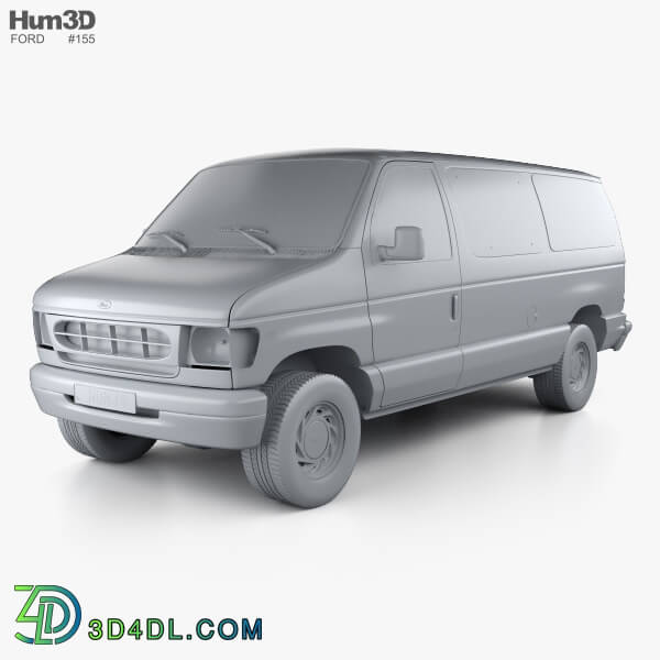 Hum3D Ford E Series Passenger Van 1998