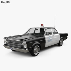 Hum3D Ford Galaxie 500 Police 1966 