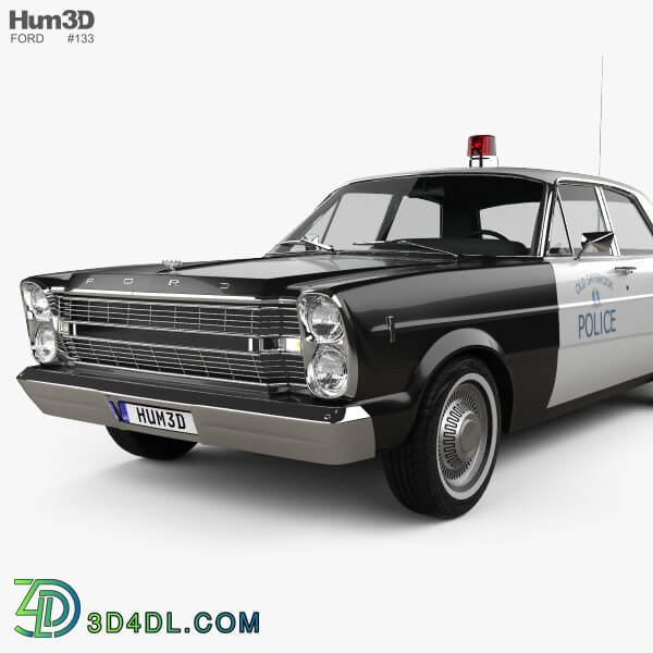 Hum3D Ford Galaxie 500 Police 1966