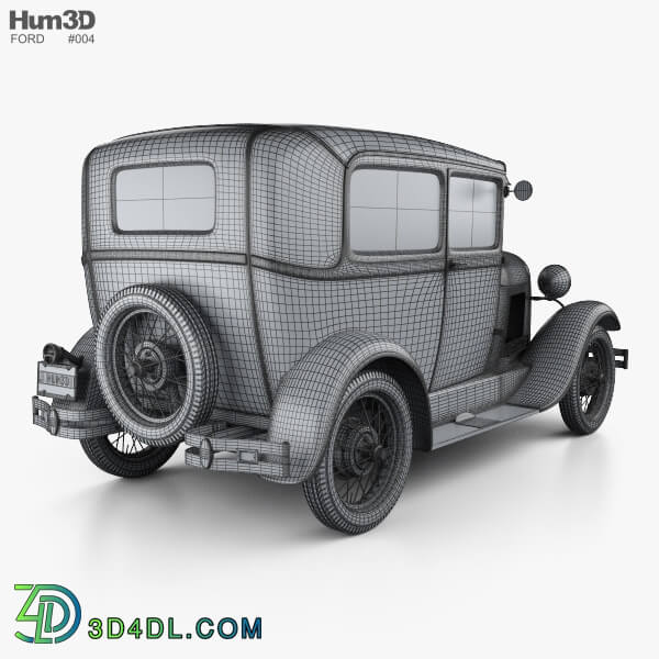 Hum3D Ford Model A Tudor 1929