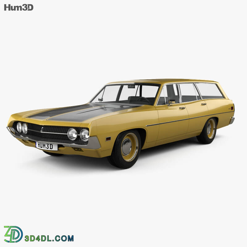 Hum3D Ford Torino 500 Station Wagon 1971