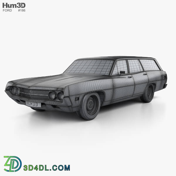 Hum3D Ford Torino 500 Station Wagon 1971