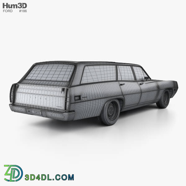 Hum3D Ford Torino 500 Station Wagon 1971