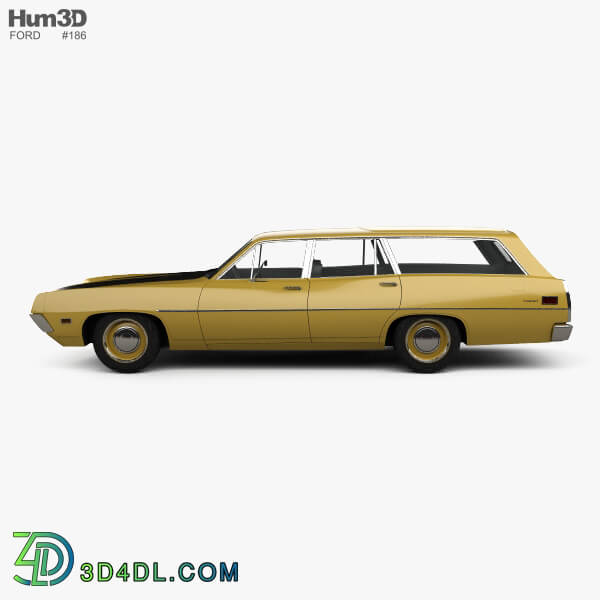 Hum3D Ford Torino 500 Station Wagon 1971