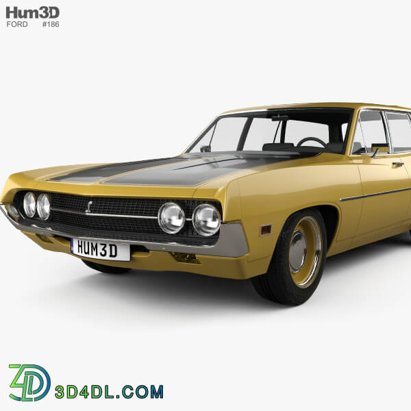 Hum3D Ford Torino 500 Station Wagon 1971