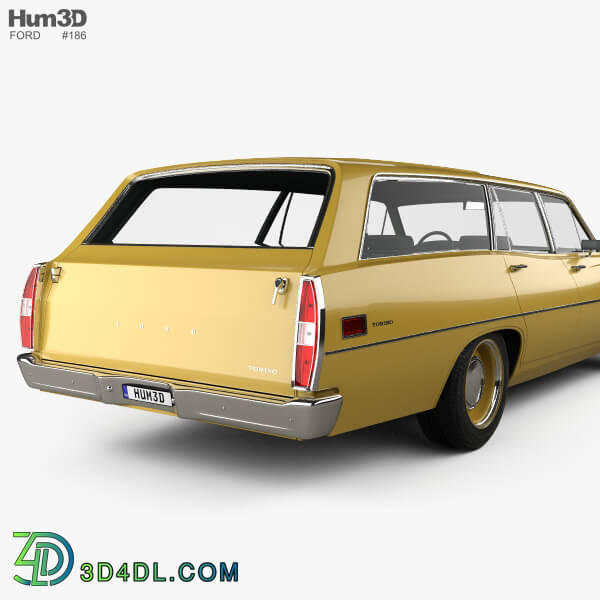 Hum3D Ford Torino 500 Station Wagon 1971