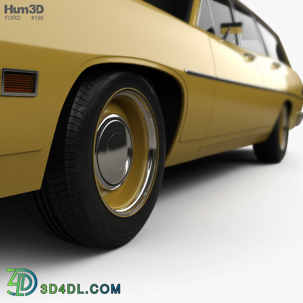 Hum3D Ford Torino 500 Station Wagon 1971