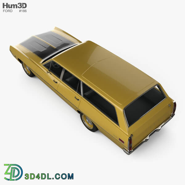 Hum3D Ford Torino 500 Station Wagon 1971