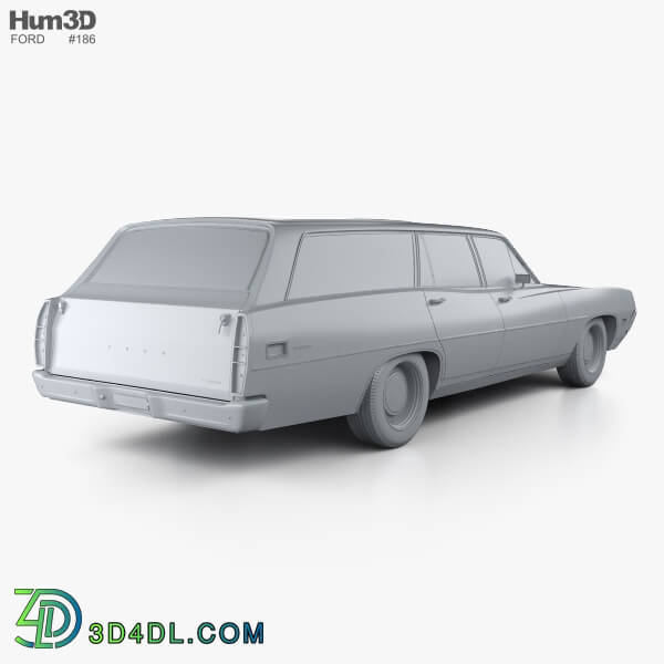 Hum3D Ford Torino 500 Station Wagon 1971