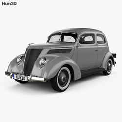 Hum3D Ford V8 Model 78 Standard (78 700A) Tudor Sedan 1937 