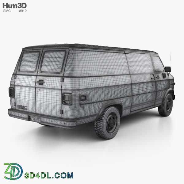 Hum3D GMC Vandura Panel Van 1992