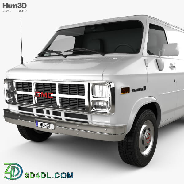 Hum3D GMC Vandura Panel Van 1992