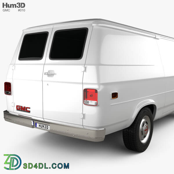 Hum3D GMC Vandura Panel Van 1992