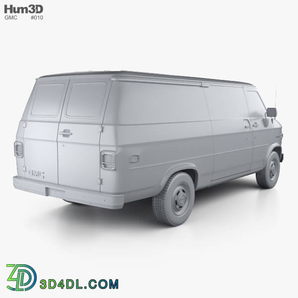 Hum3D GMC Vandura Panel Van 1992