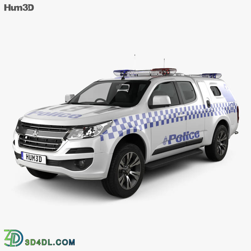 Hum3D Holden Colorado Space Cab Divisional Van 2018