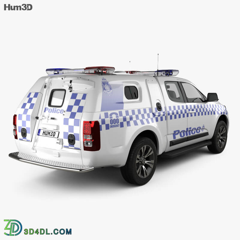 Hum3D Holden Colorado Space Cab Divisional Van 2018