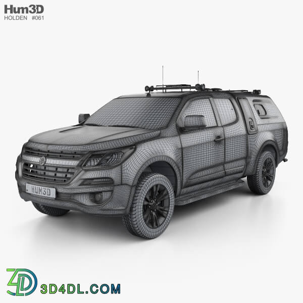 Hum3D Holden Colorado Space Cab Divisional Van 2018