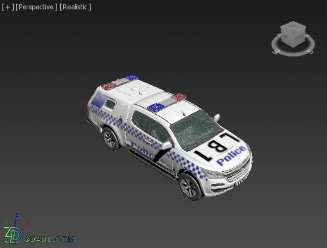 Hum3D Holden Colorado Space Cab Divisional Van 2018