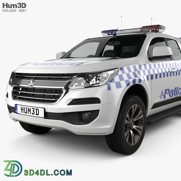 Hum3D Holden Colorado Space Cab Divisional Van 2018