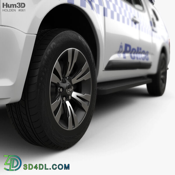 Hum3D Holden Colorado Space Cab Divisional Van 2018