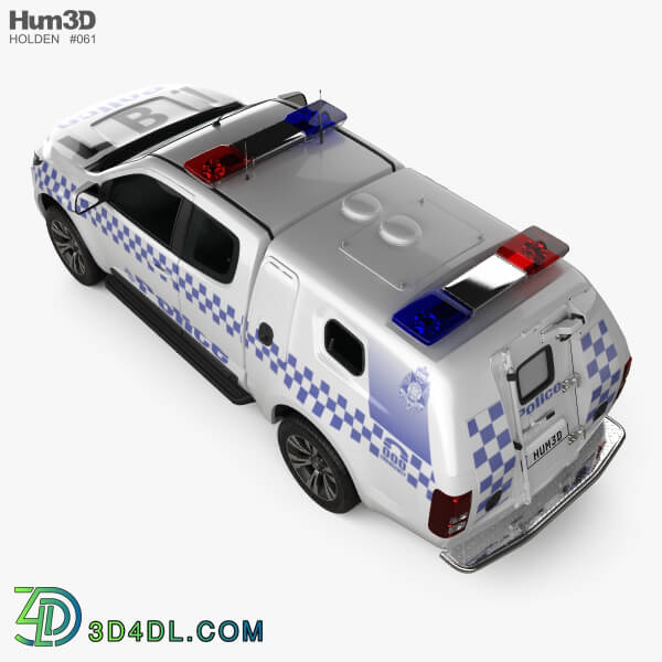 Hum3D Holden Colorado Space Cab Divisional Van 2018