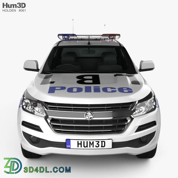 Hum3D Holden Colorado Space Cab Divisional Van 2018